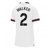 Manchester City Kyle Walker #2 Bortatröja Kvinnor 2023-24 Korta ärmar